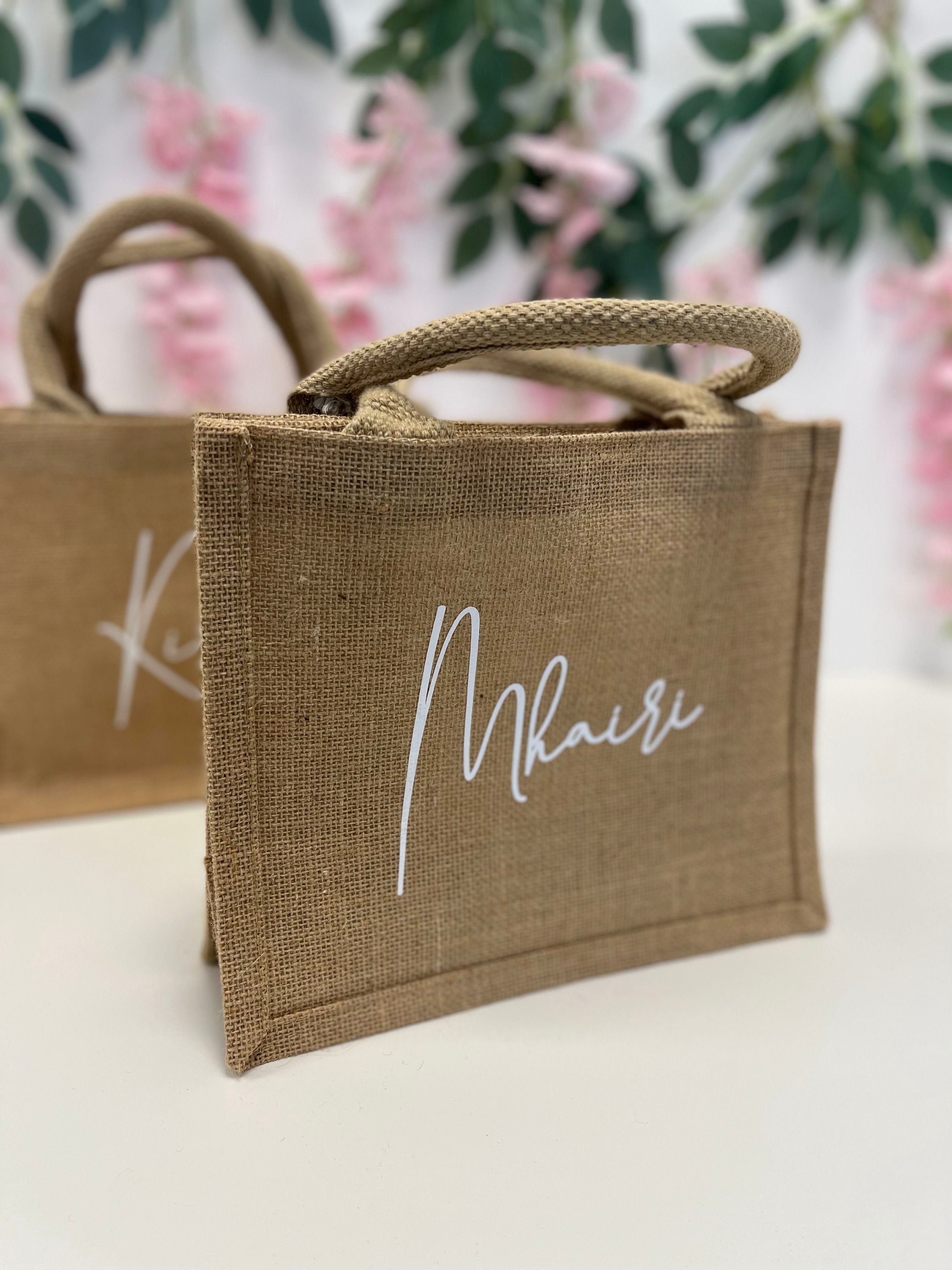 Jute shop personalised bags