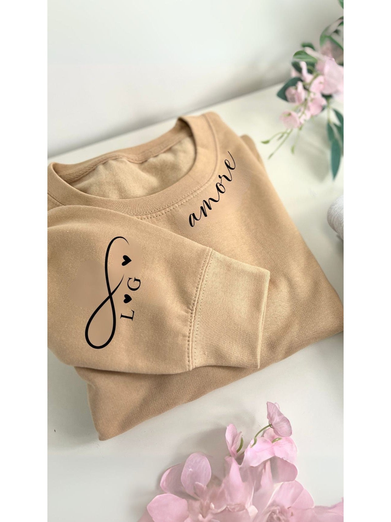 Personalised Valentines Day Amore Sweater