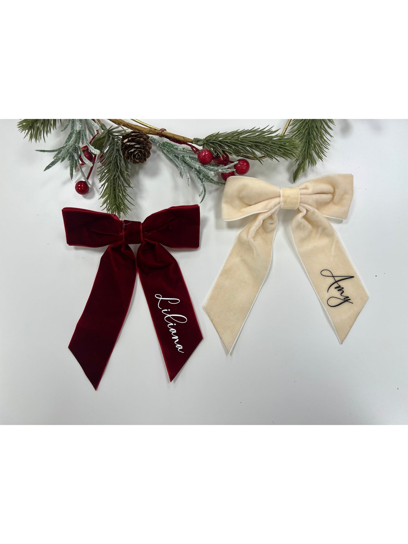 Personalised Christmas Table Name Place