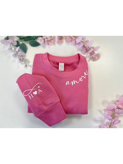 Personalised Valentines Day Amore Sweater