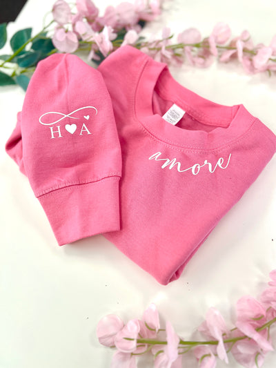 Personalised Valentines Day Amore Sweater