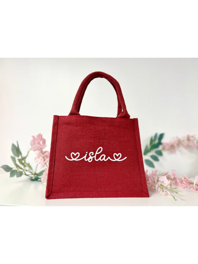 Red Personalised Valentine Gift Bag