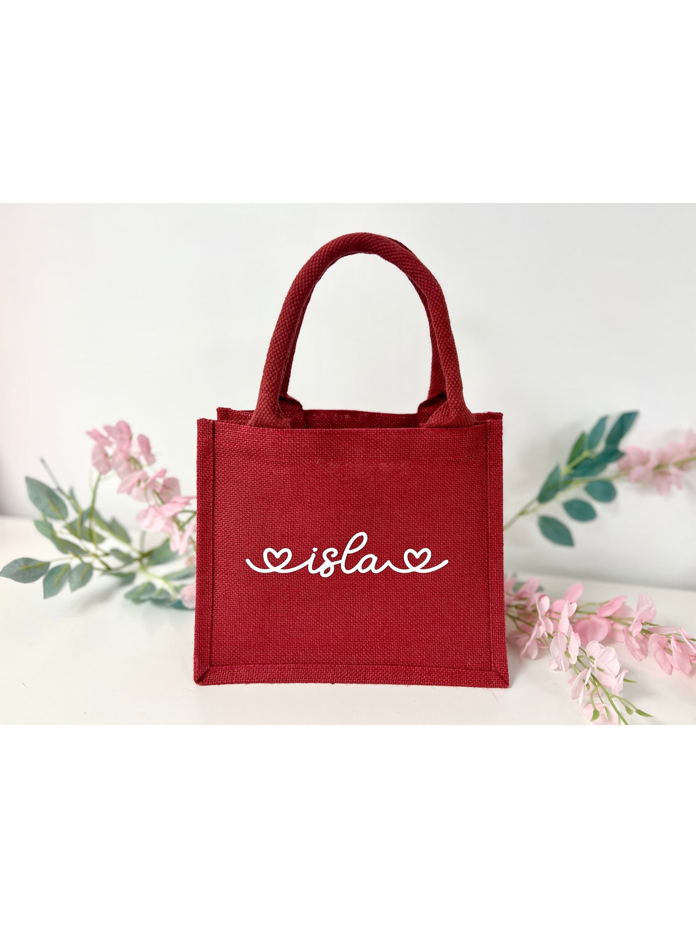 Red Personalised Valentine Gift Bag