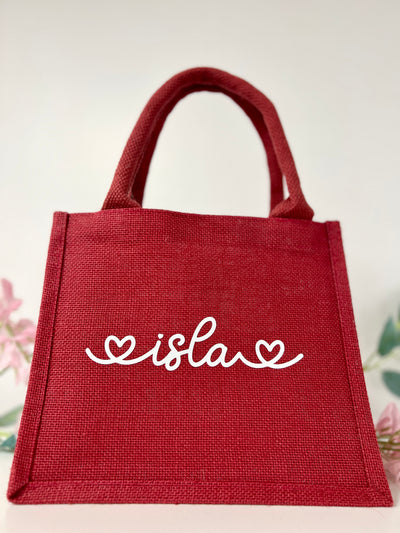 Red Personalised Valentine Gift Bag