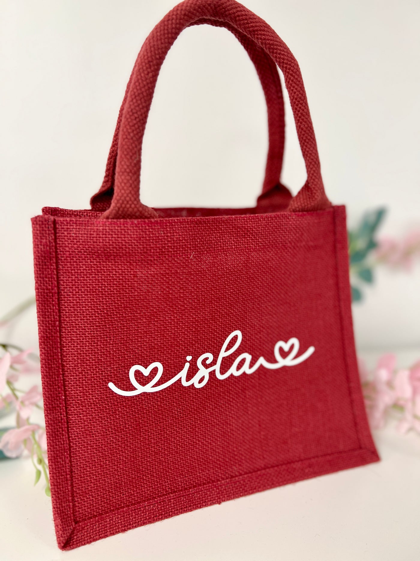 Red Personalised Valentine Gift Bag