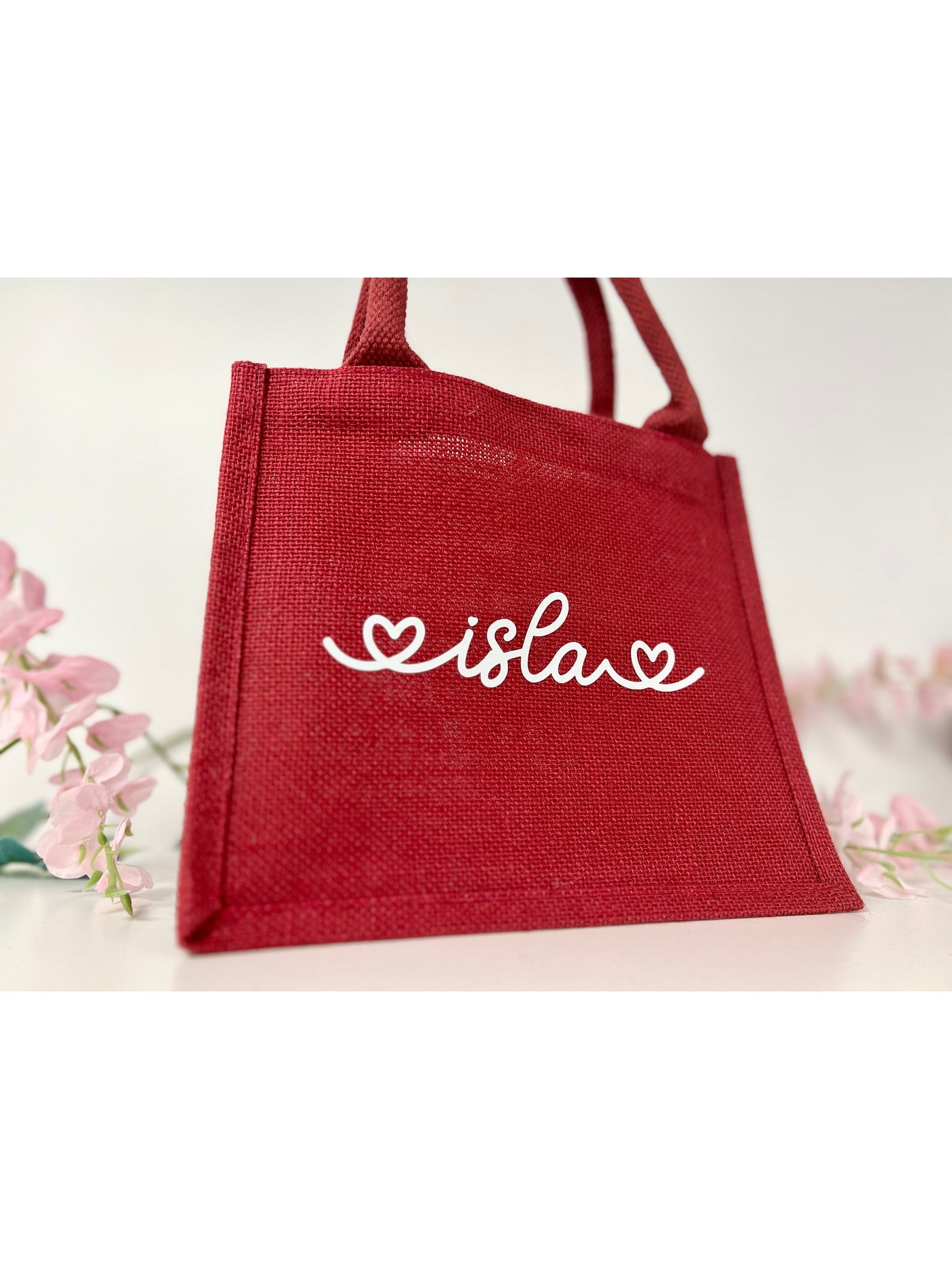 Red Personalised Valentine Gift Bag