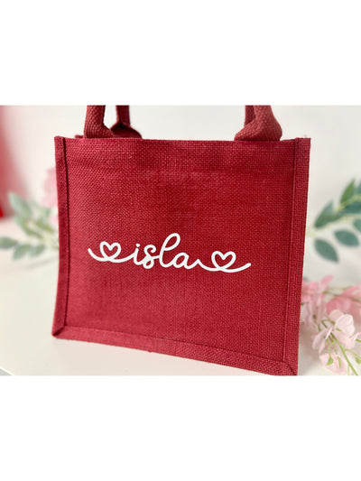 Red Personalised Valentine Gift Bag