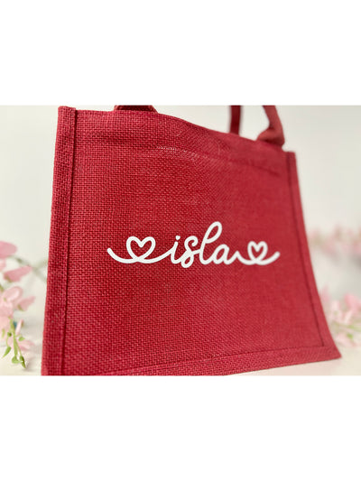 Red Personalised Valentine Gift Bag