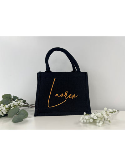 Black Personalised Tote Bag