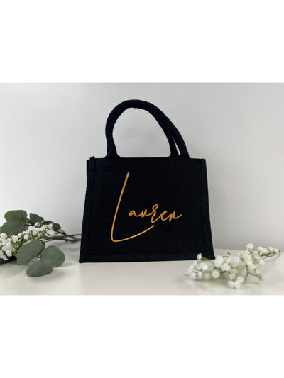 Black Personalised Tote Bag