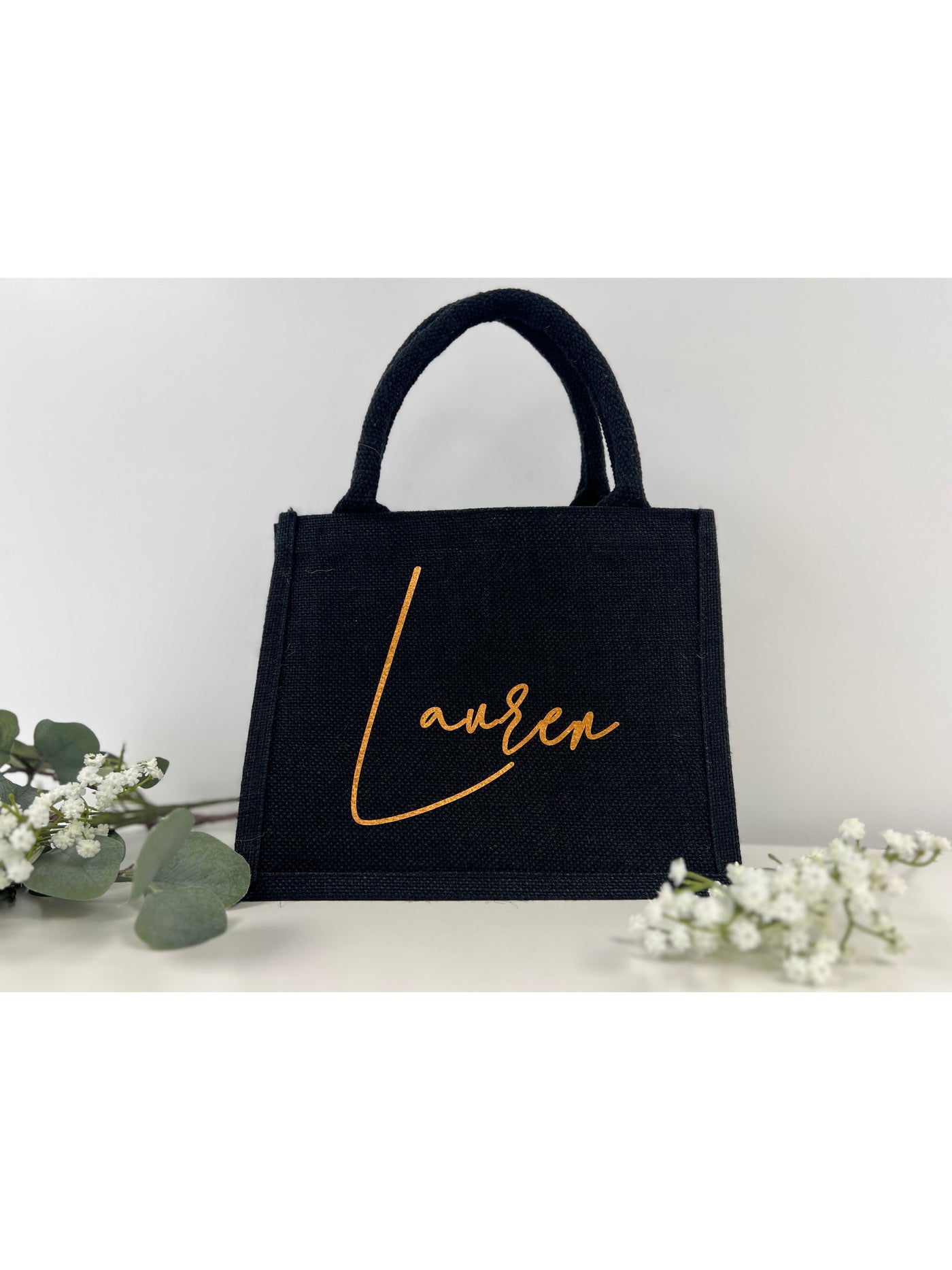 Black Personalised Tote Bag