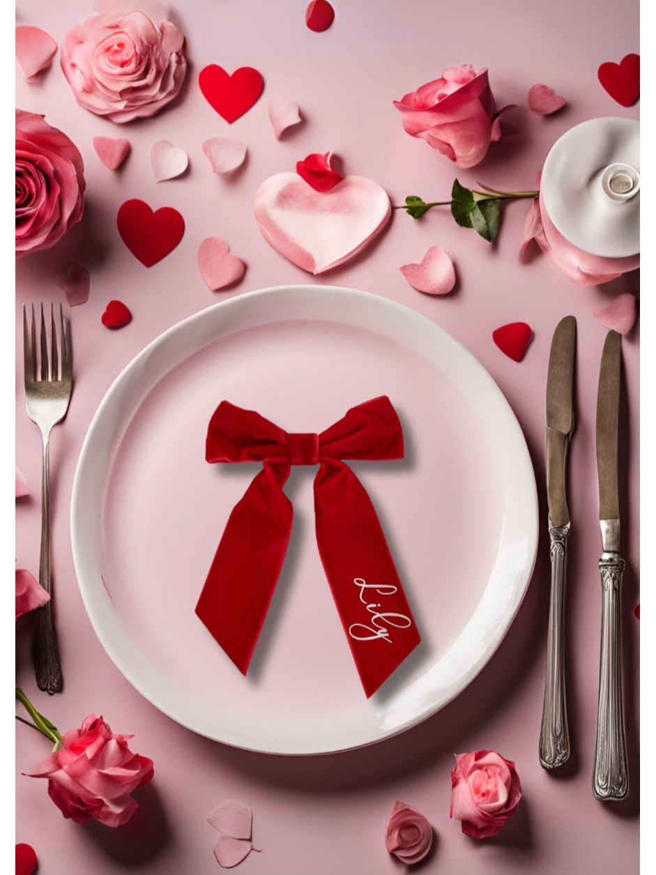 Personalised Galentine Place Setting