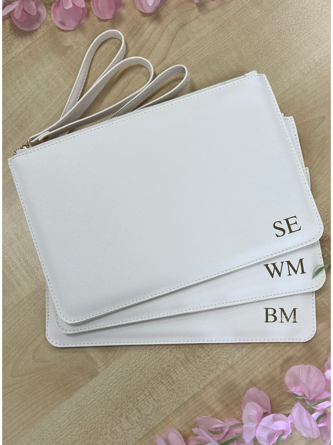 Personalised initial clutch bag online