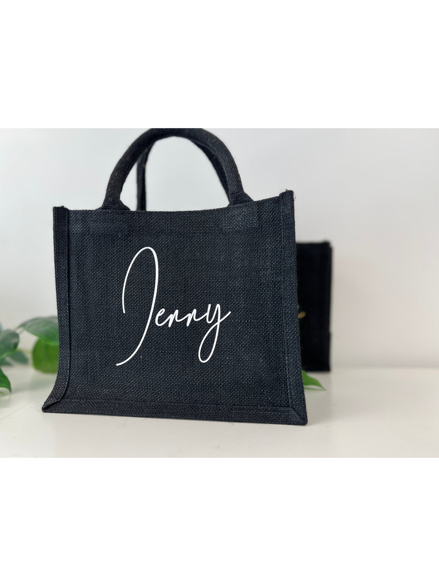 Black Personalised Tote Bag