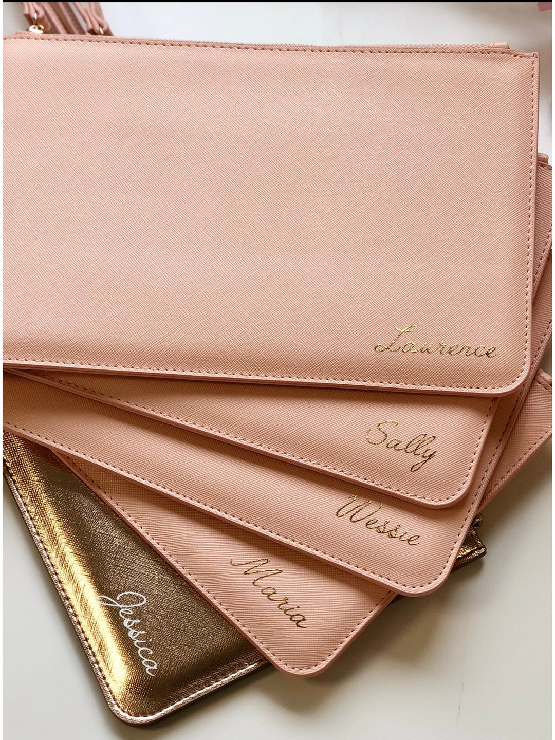 Personalised clutch bags for bridesmaids on sale