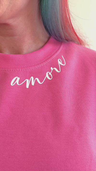 Personalised Valentines Day Amore Sweater